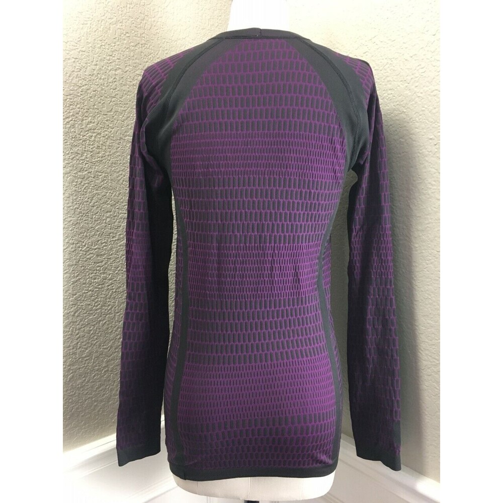 EUC lululemon athletica Long Sleeve Performance Top - Deep Purple with Black - Picture 6 of 7